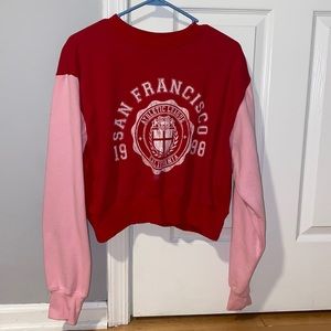 Pac sun cropped sweatshirt